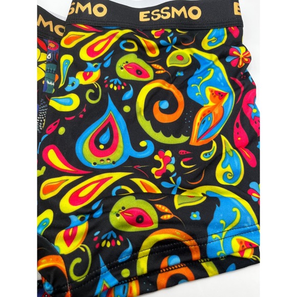 Essmo Mens Boxer Briefs 5 Pack Bold Abstract Tropical Animal Prints Size M - Picture 5 of 9